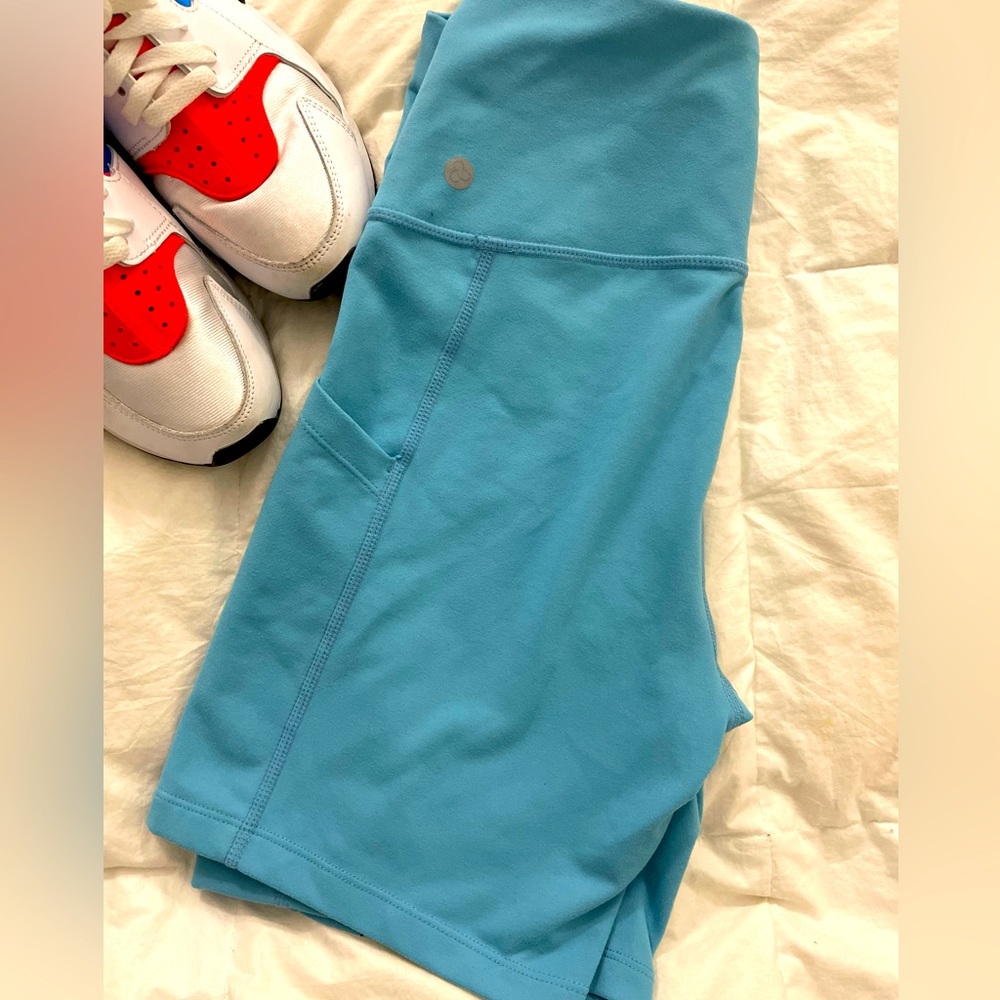 Zella Blue Bike Shorts